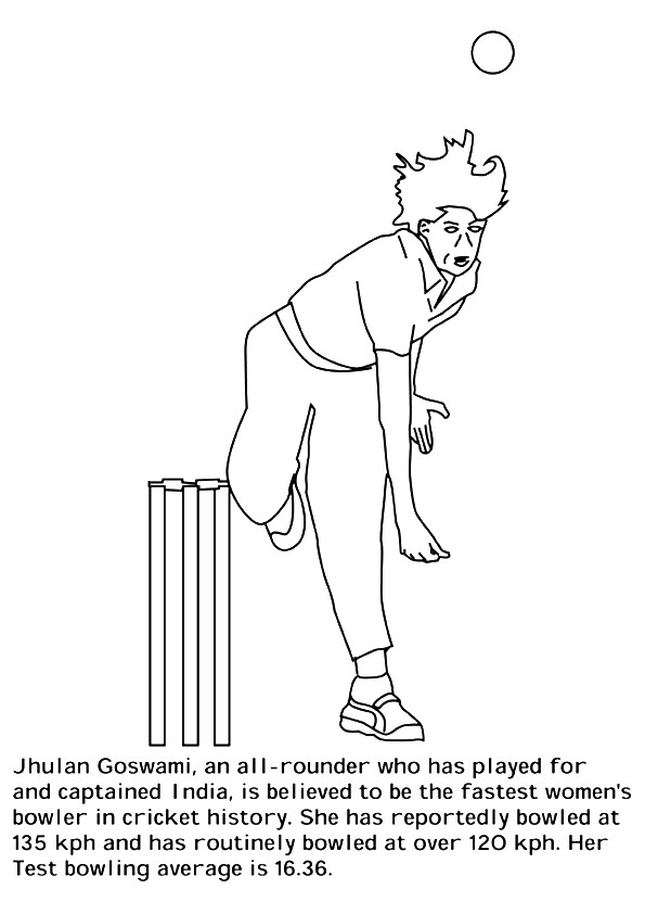 Plansa de colorat cu Cricket 3 4